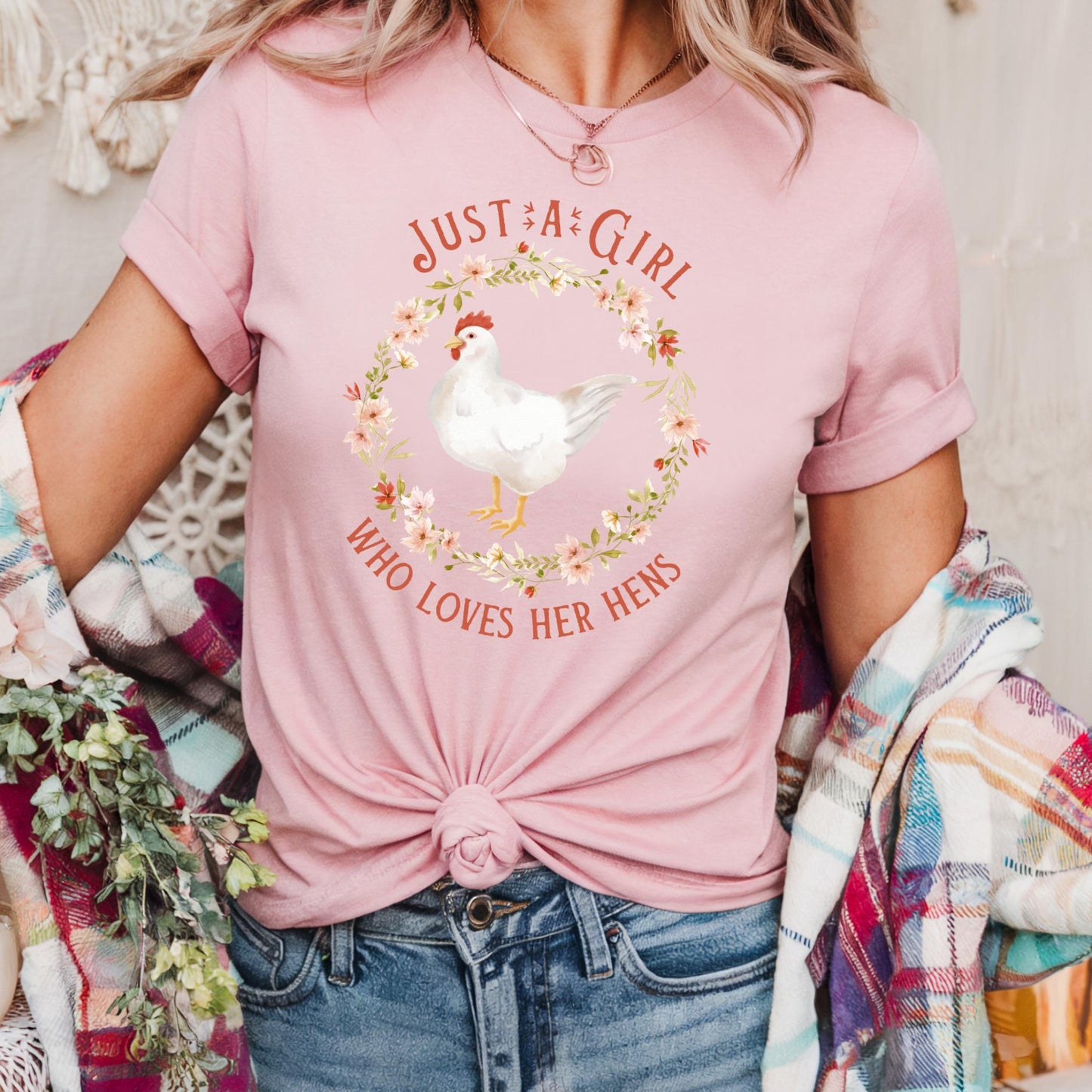 Just a Girl Who Loves Her Hens T-Shirt