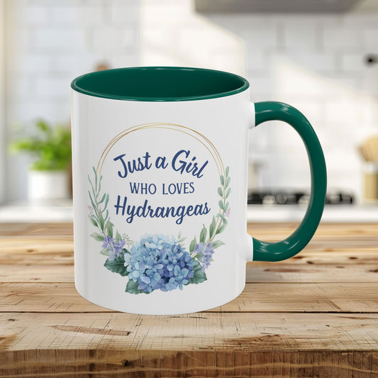 Just a Girl Who Loves Hydrangeas Mug (11/15oz)