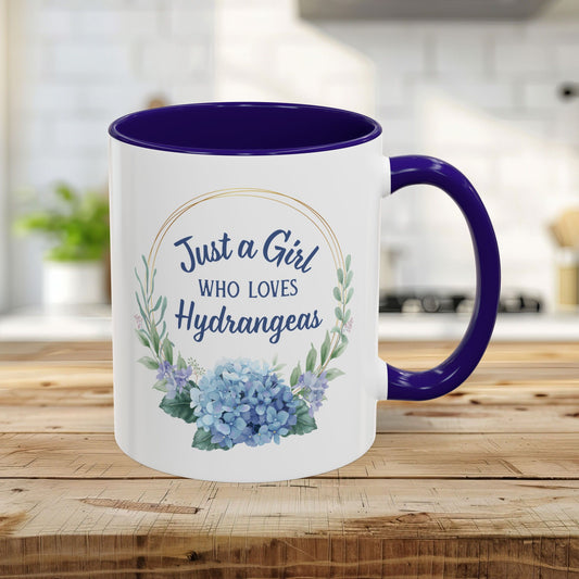 Just a Girl Who Loves Hydrangeas Mug (11/15oz)