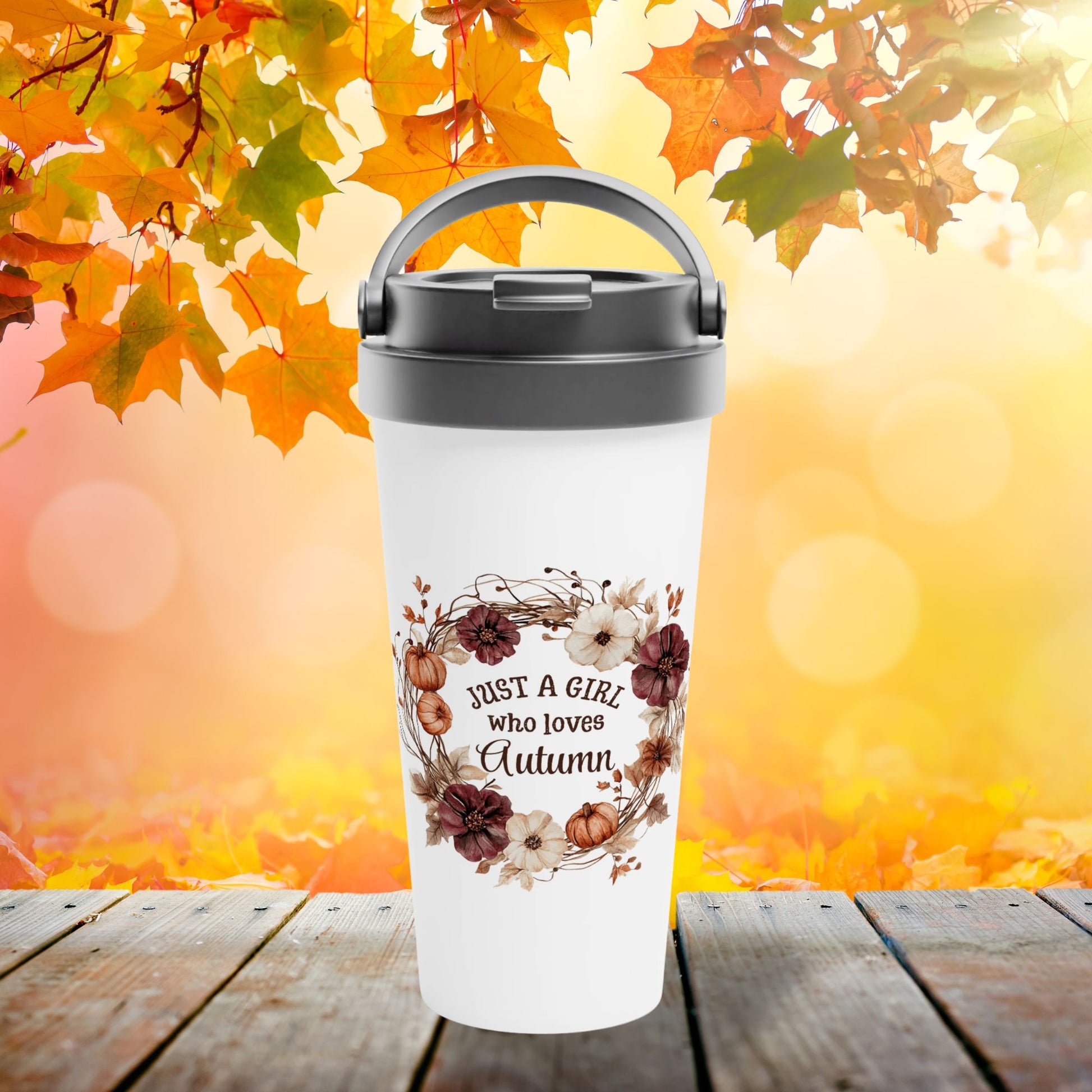 Just a Girl who Loves Autumn Thermos