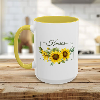 Kansas State Flower Mug (11/15oz) — Wild Native Sunflower