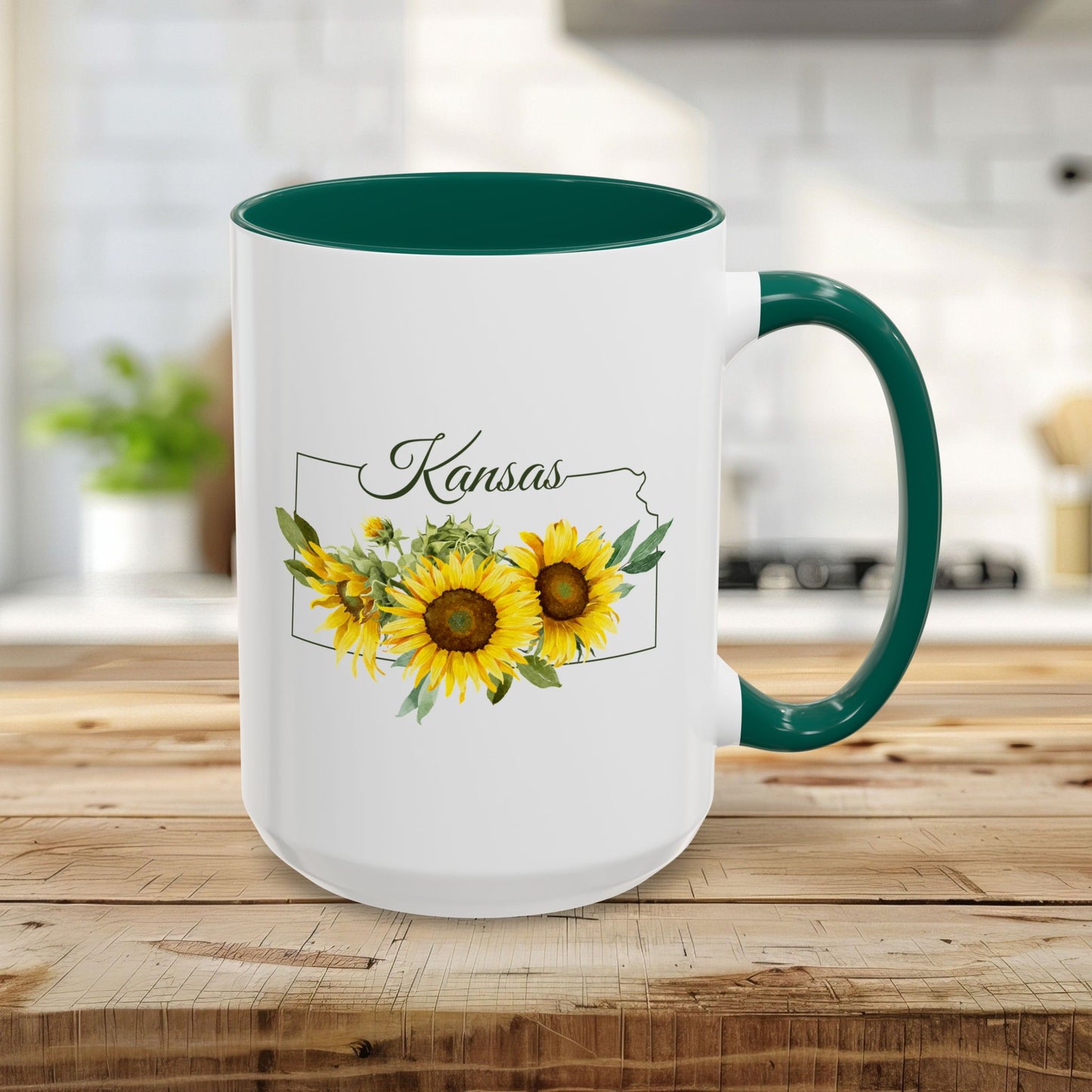 Kansas State Flower Mug (11/15oz) — Wild Native Sunflower
