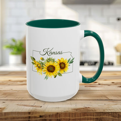 Kansas State Flower Mug (11/15oz) — Wild Native Sunflower