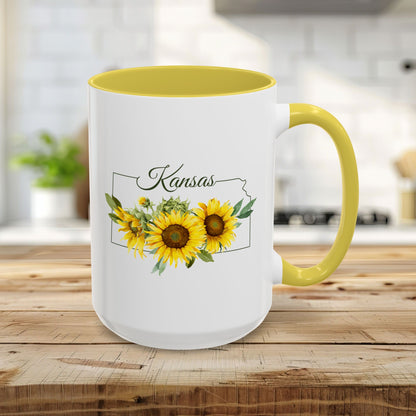 Kansas State Flower Mug (11/15oz) — Wild Native Sunflower