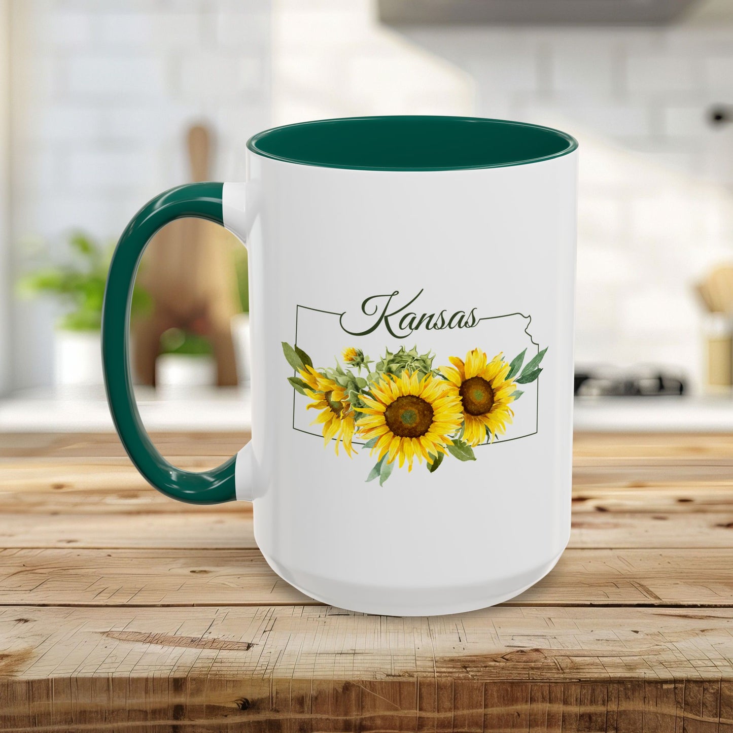 Kansas State Flower Mug (11/15oz) — Wild Native Sunflower
