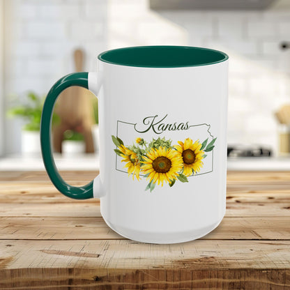 Kansas State Flower Mug (11/15oz) — Wild Native Sunflower