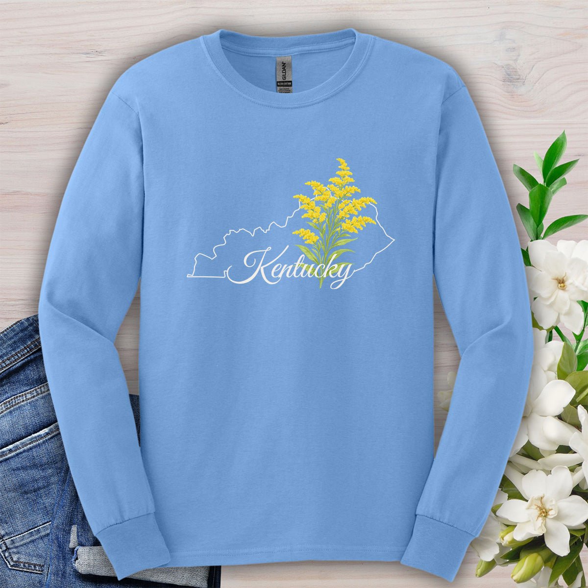 Kentucky State Flower Long Sleeve Tee — Giant Goldenrod