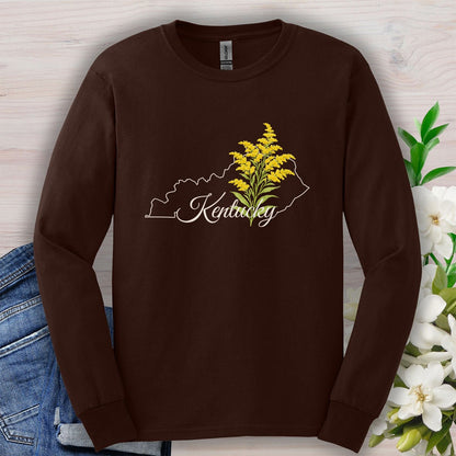 Kentucky State Flower Long Sleeve Tee — Giant Goldenrod