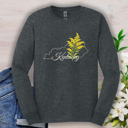 Kentucky State Flower Long Sleeve Tee — Giant Goldenrod