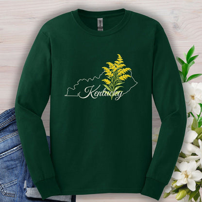 Kentucky State Flower Long Sleeve Tee — Giant Goldenrod