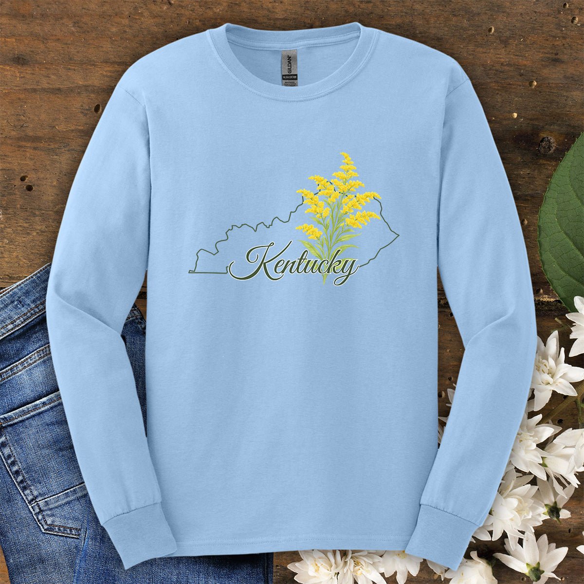 Kentucky State Flower Long Sleeve Tee — Giant Goldenrod