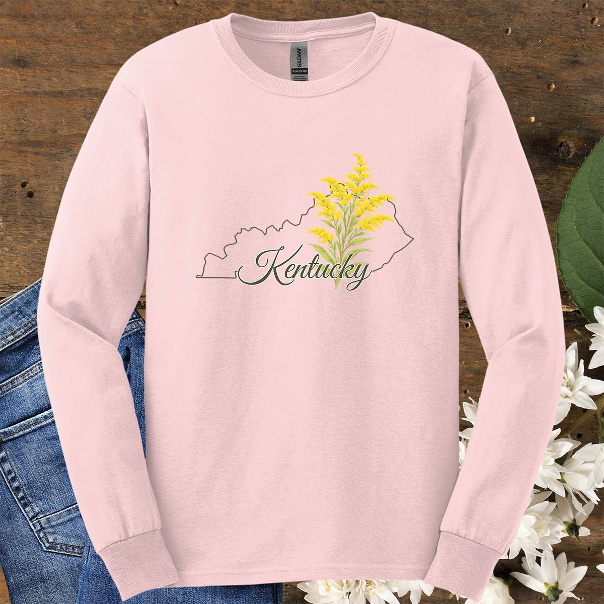 Kentucky State Flower Long Sleeve Tee — Giant Goldenrod