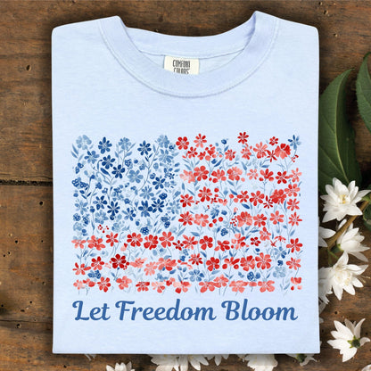 Let Freedom Bloom USA Flag T-Shirt