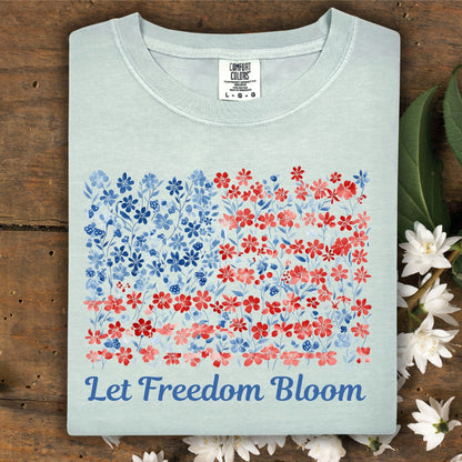 Let Freedom Bloom USA Flag T-Shirt