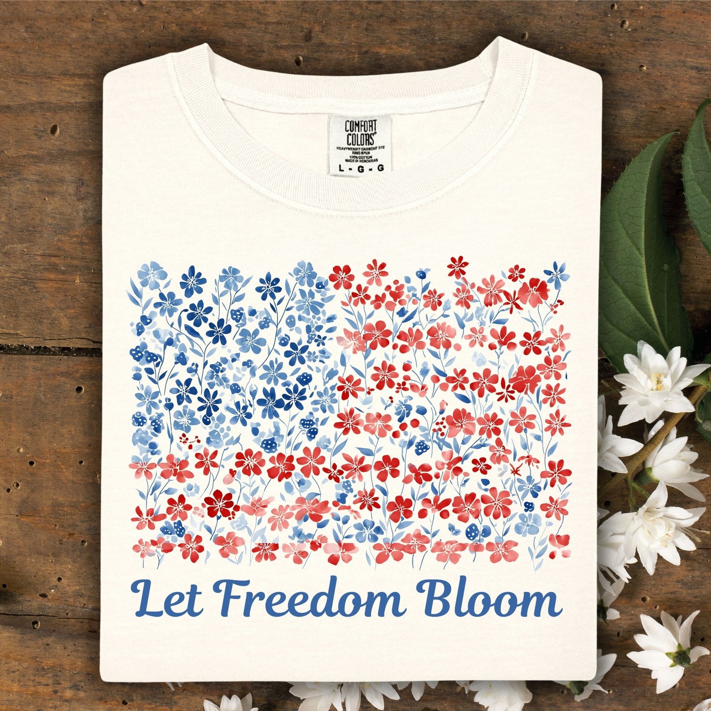 Let Freedom Bloom USA Flag T-Shirt