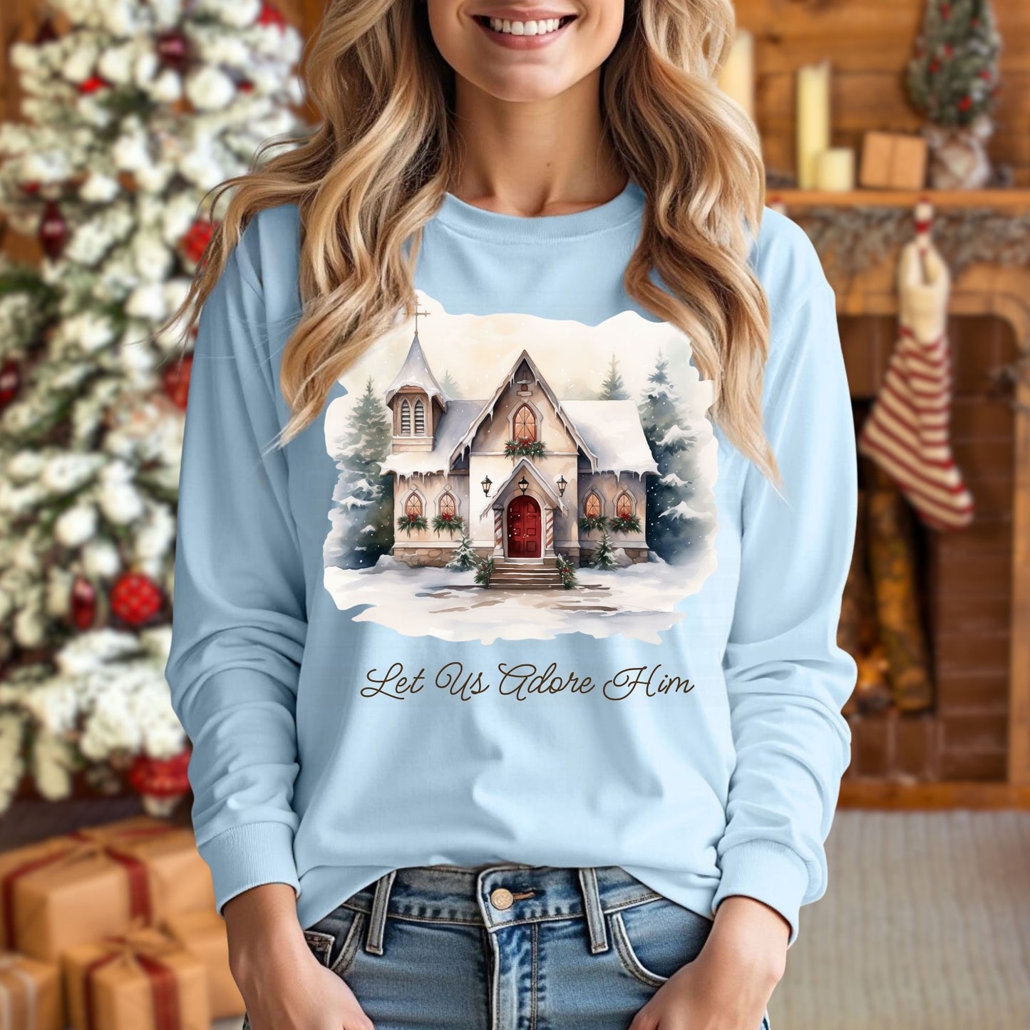 Let Us Adore Him Long Sleeve Tee