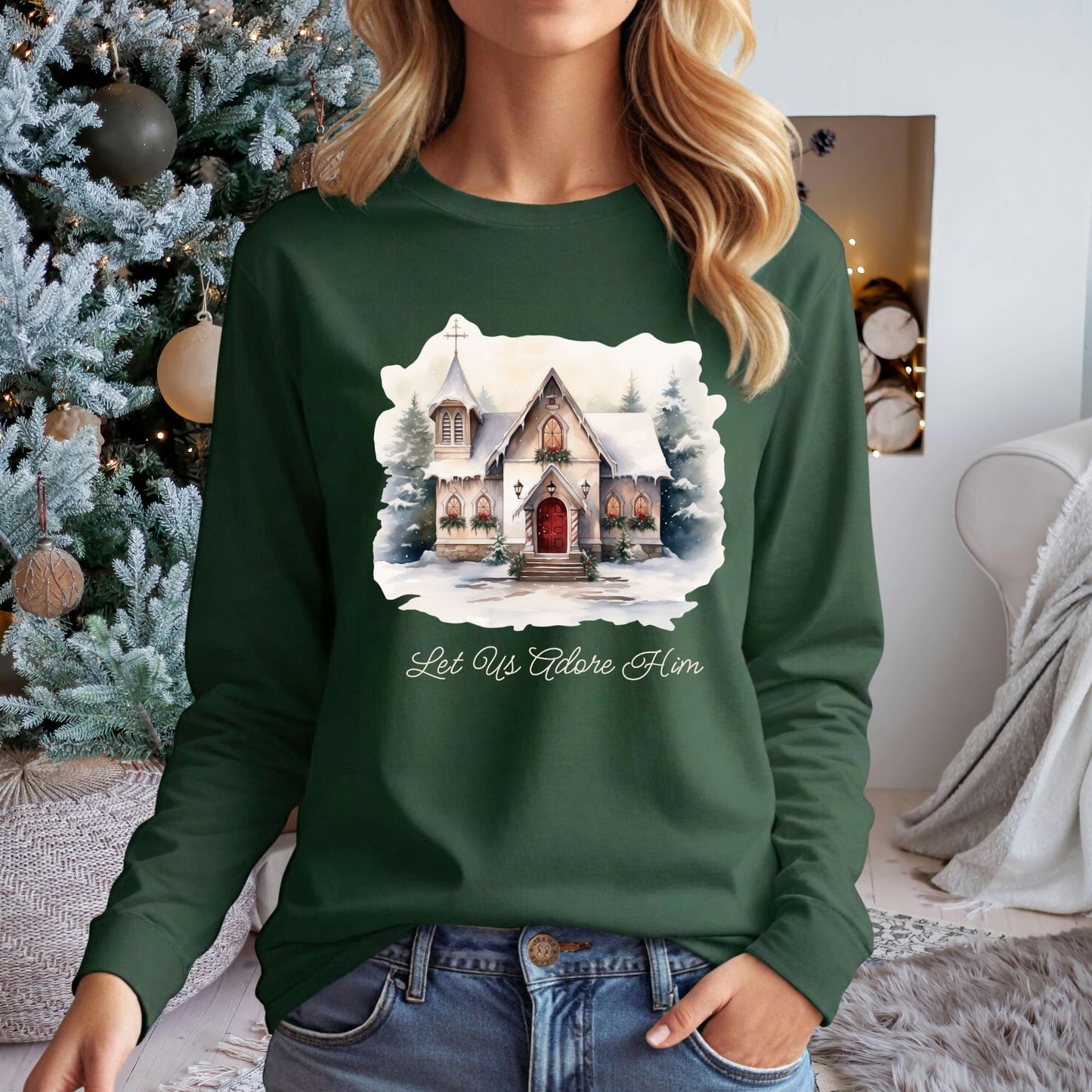 Let Us Adore Him Long Sleeve Tee