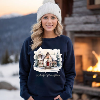 Let Us Adore Him Sweatshirt