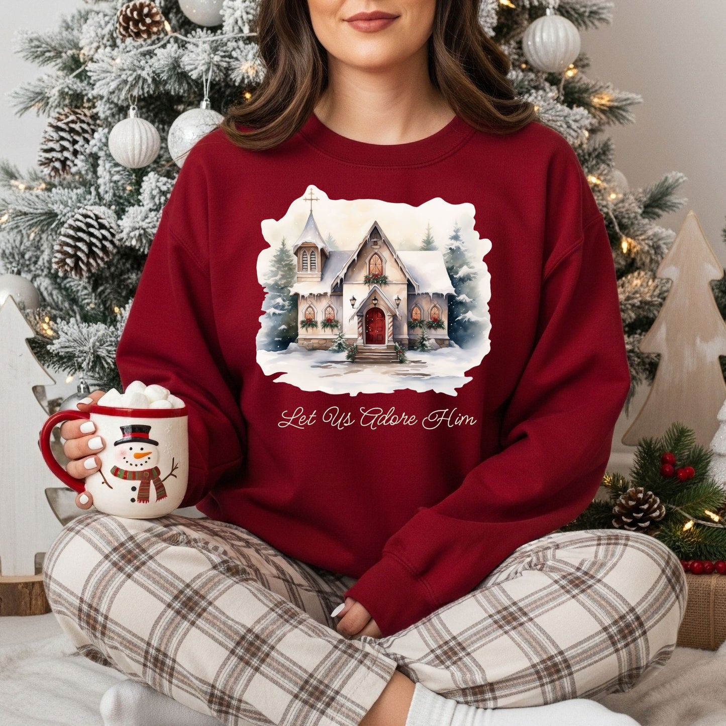 Let Us Adore Him Sweatshirt