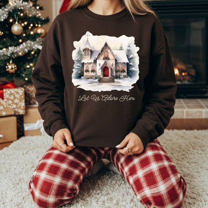 Let Us Adore Him Sweatshirt