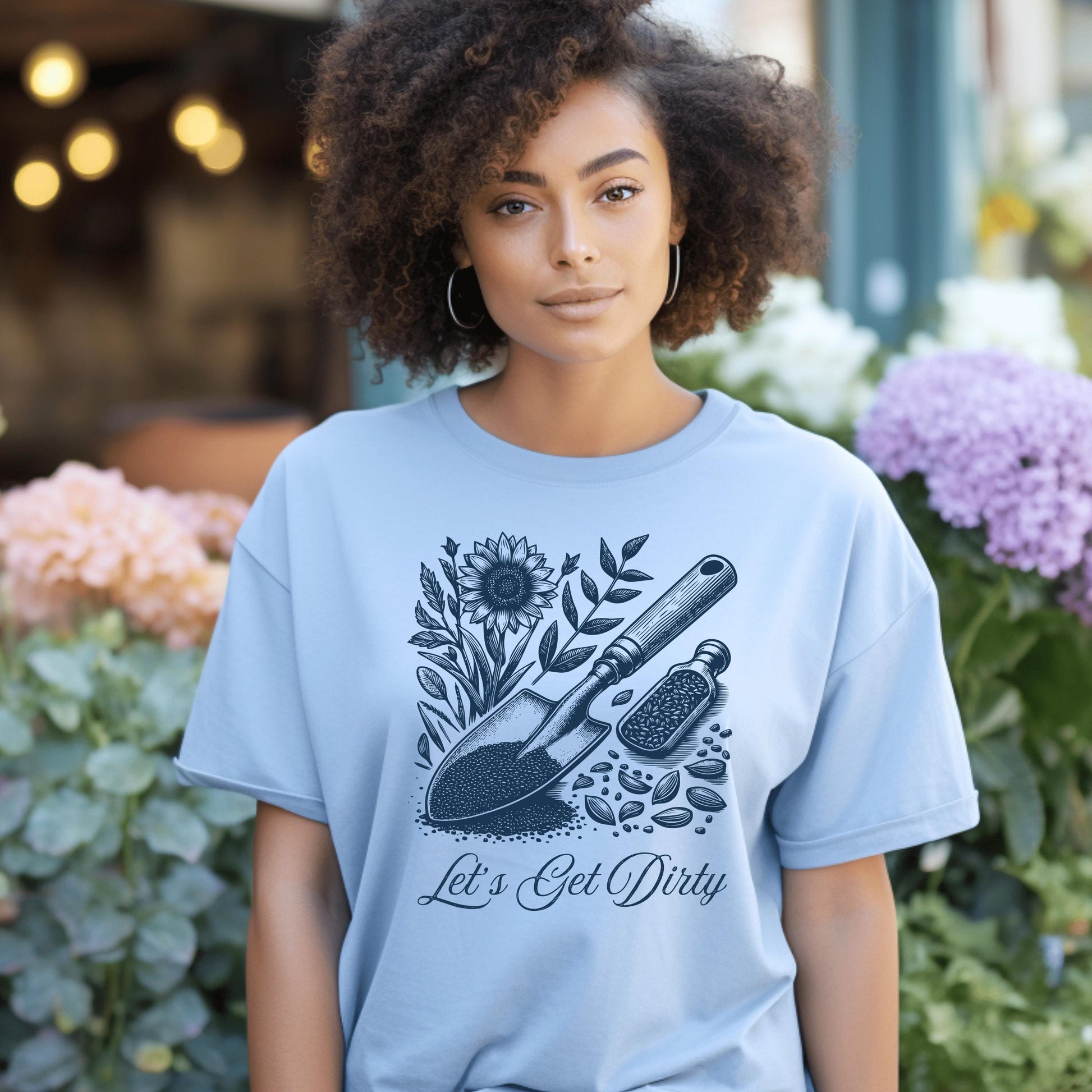 Wild Petal Threads T-Shirt Let's Get Dirty Vintage Garden T-Shirt