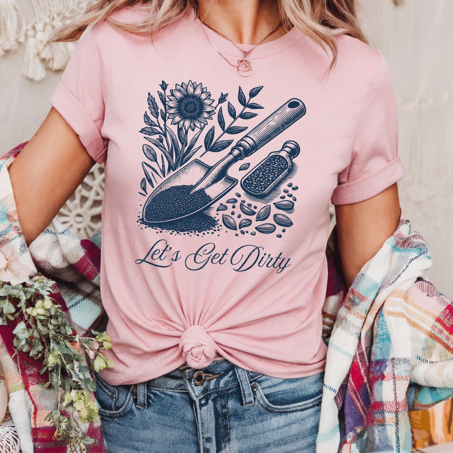 Wild Petal Threads T-Shirt Let's Get Dirty Vintage Garden T-Shirt