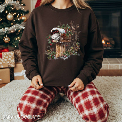 Letters to Santa Rustic Mailbox Sweatshirt