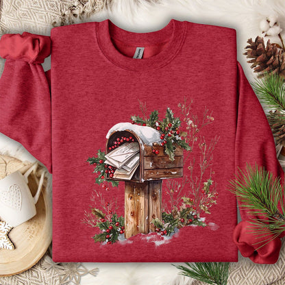 Letters to Santa Rustic Mailbox Sweatshirt