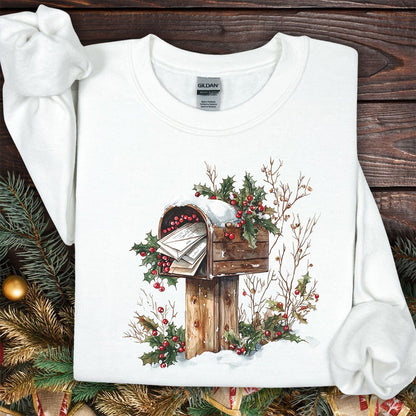 Letters to Santa Rustic Mailbox Sweatshirt
