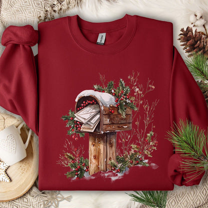 Letters to Santa Rustic Mailbox Sweatshirt