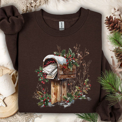 Letters to Santa Rustic Mailbox Sweatshirt