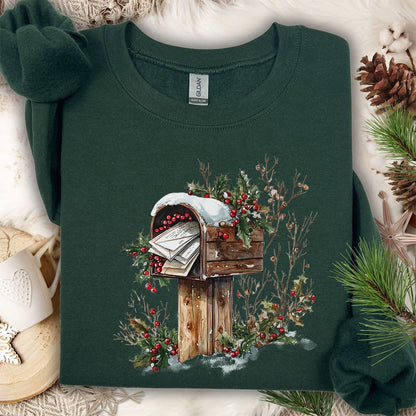 Letters to Santa Rustic Mailbox Sweatshirt