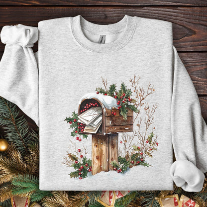 Letters to Santa Rustic Mailbox Sweatshirt