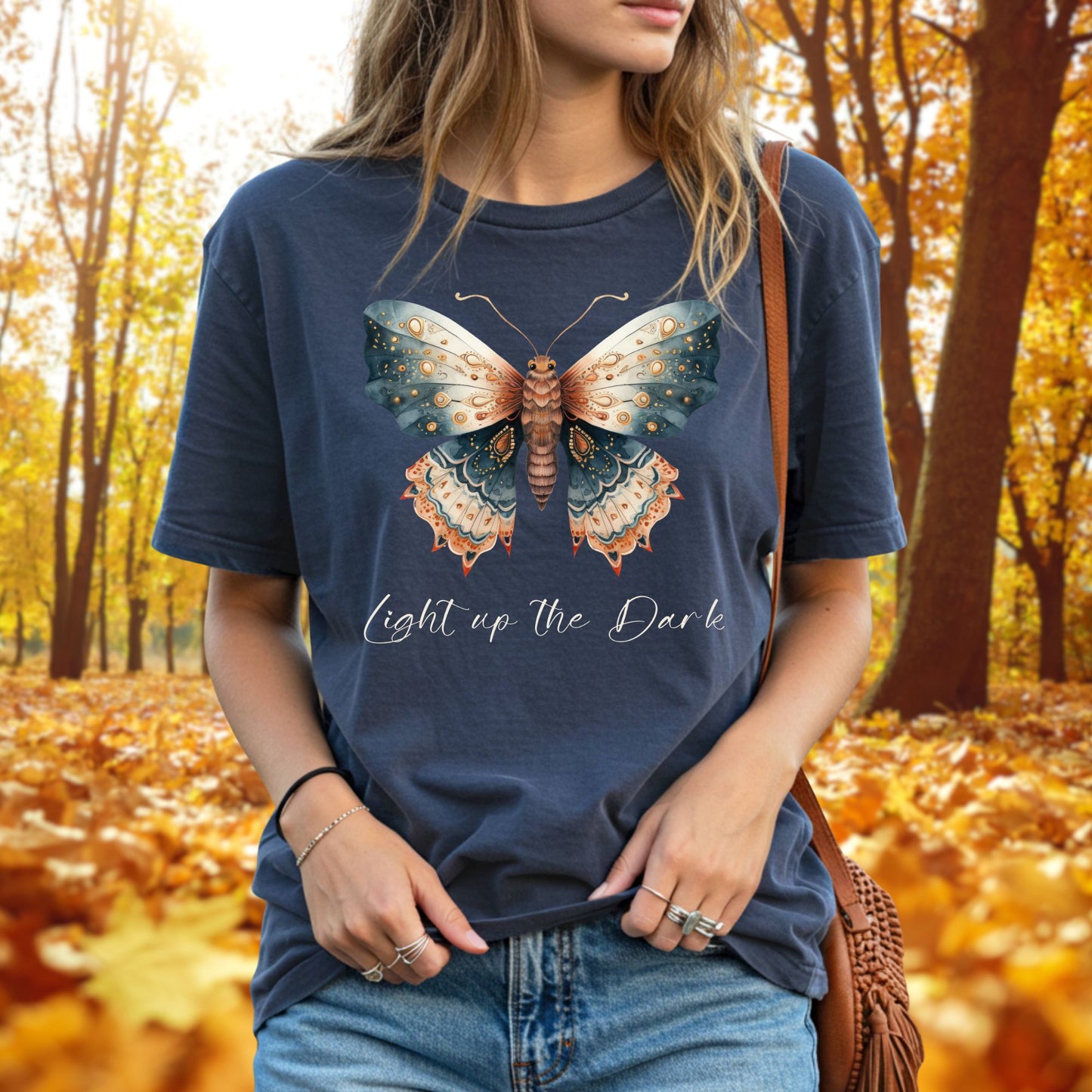 Light Up the Dark Vintage Moth T-Shirt