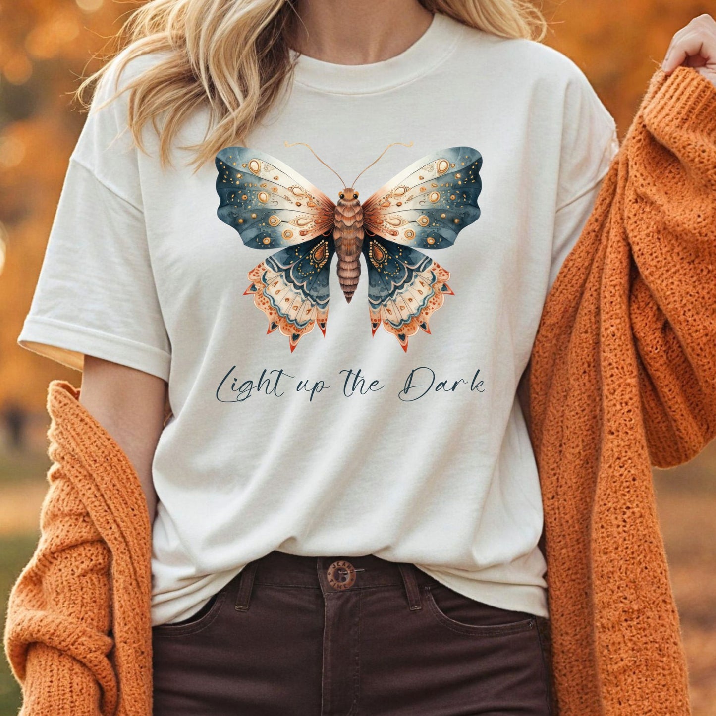 Light Up the Dark Vintage Moth T-Shirt