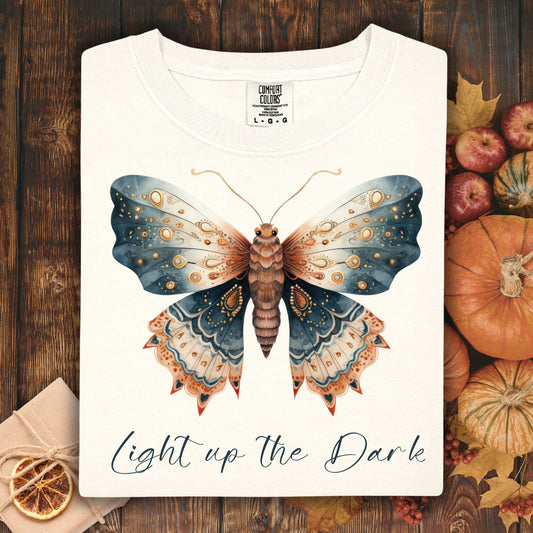 Light Up the Dark Vintage Moth T-Shirt