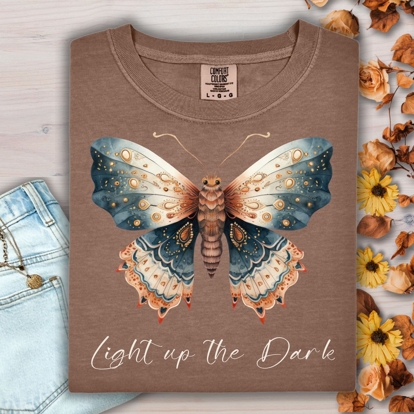 Light Up the Dark Vintage Moth T-Shirt