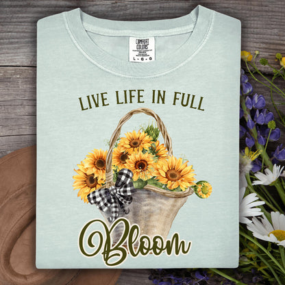 Wild Petal Threads T-Shirt S / bay Live Life in Full Bloom Sunflower T-Shirt