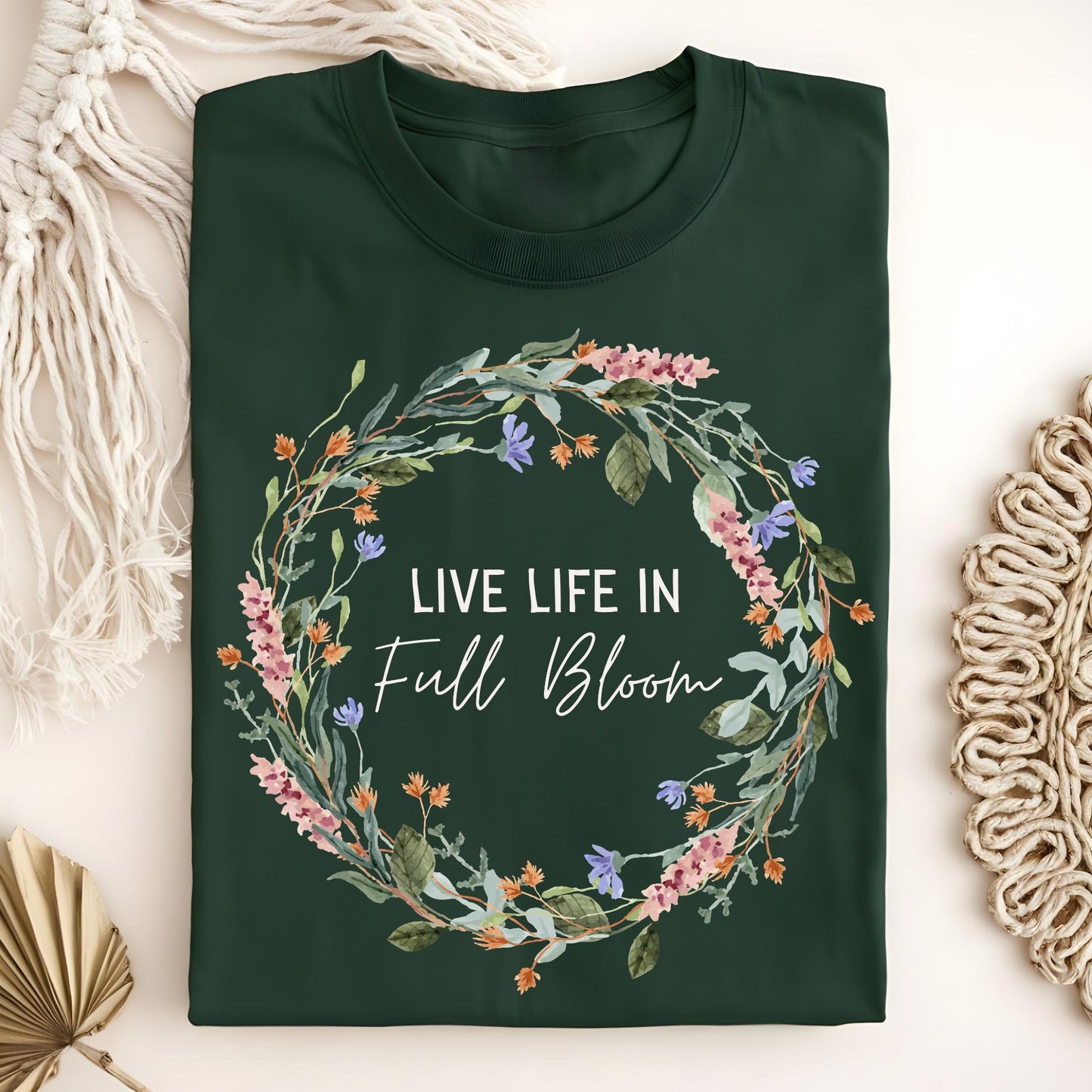Live Life in Full Bloom Wildflower T-Shirt