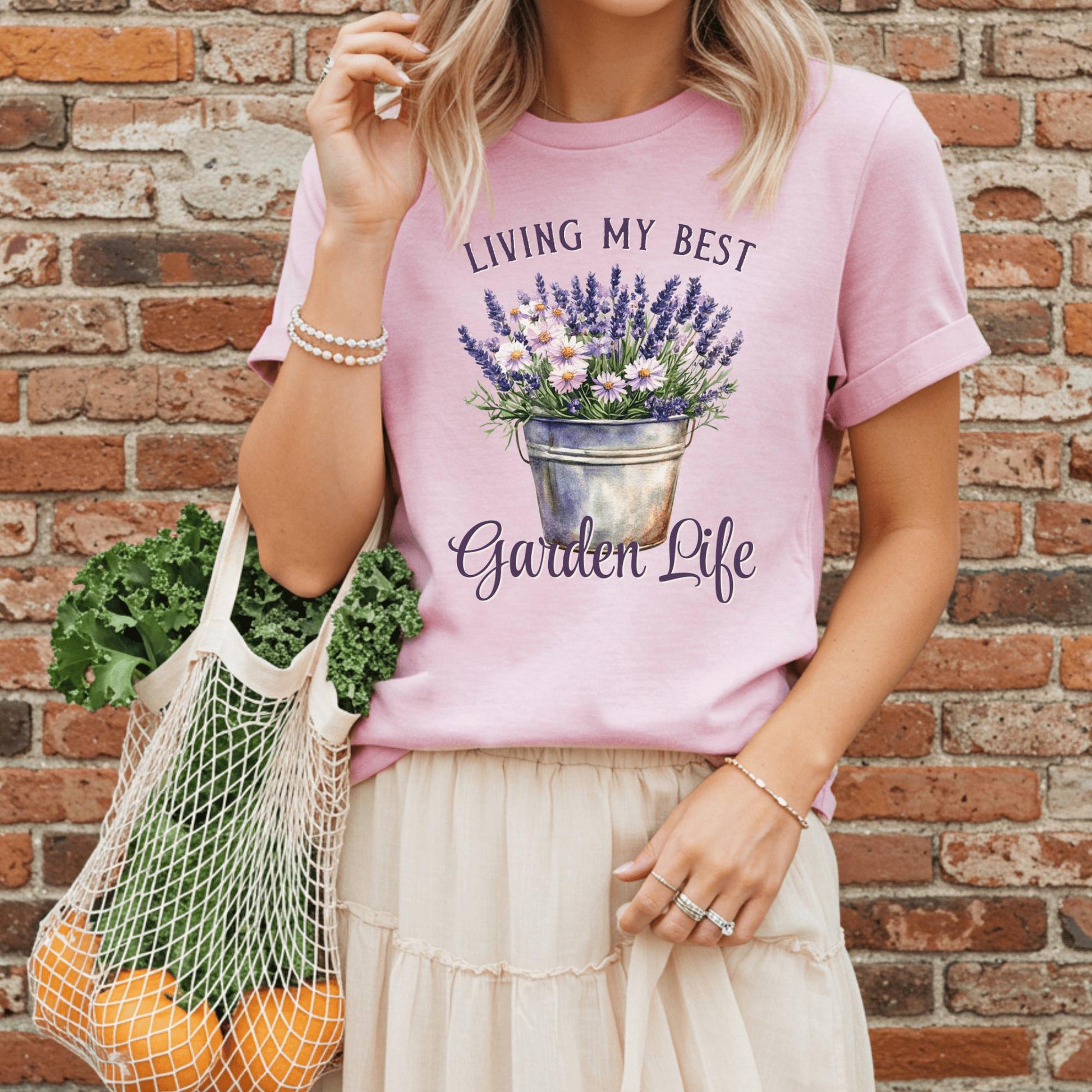 Wild Petal Threads T-Shirt Living My Best Garden Life T-Shirt