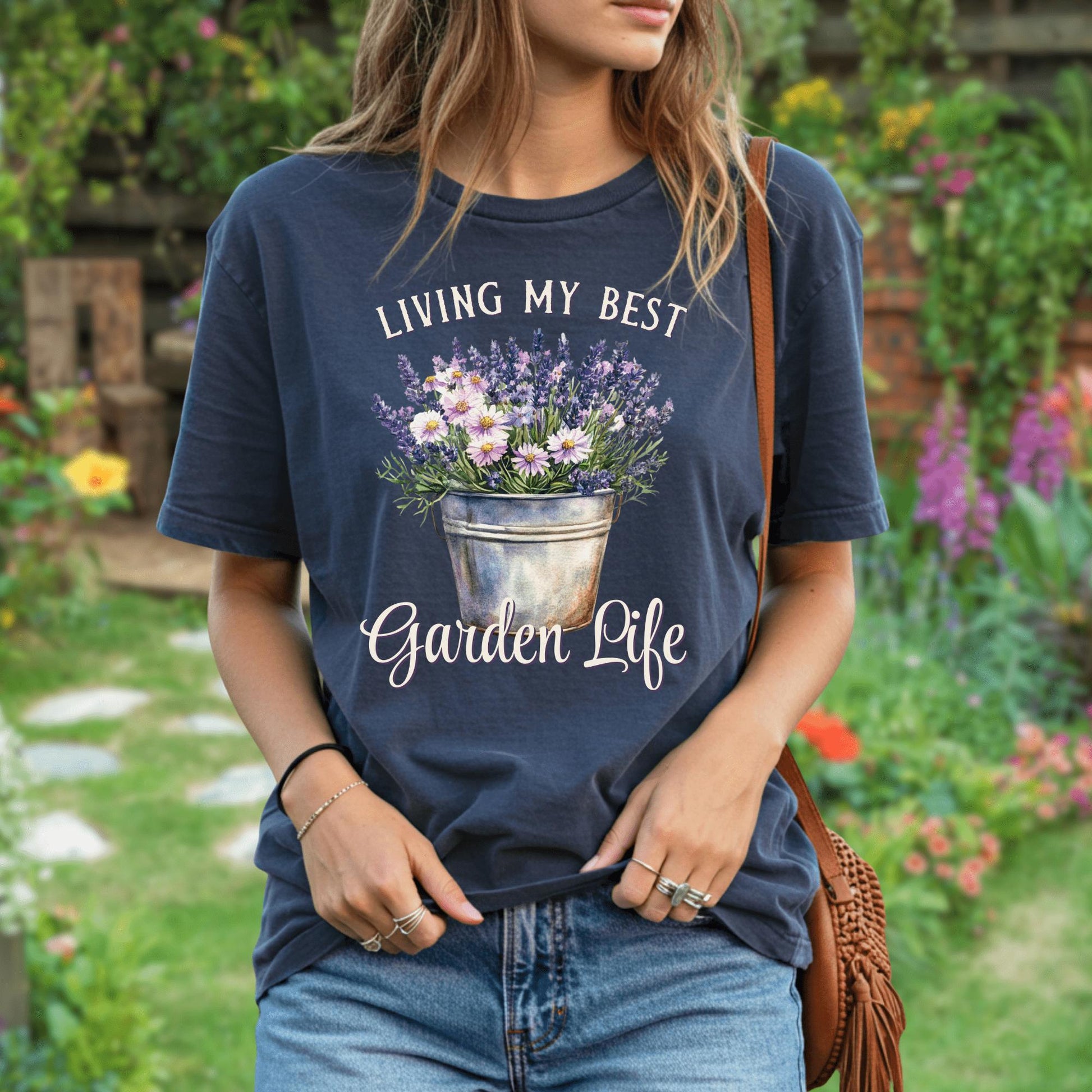 Wild Petal Threads T-Shirt Living My Best Garden Life T-Shirt