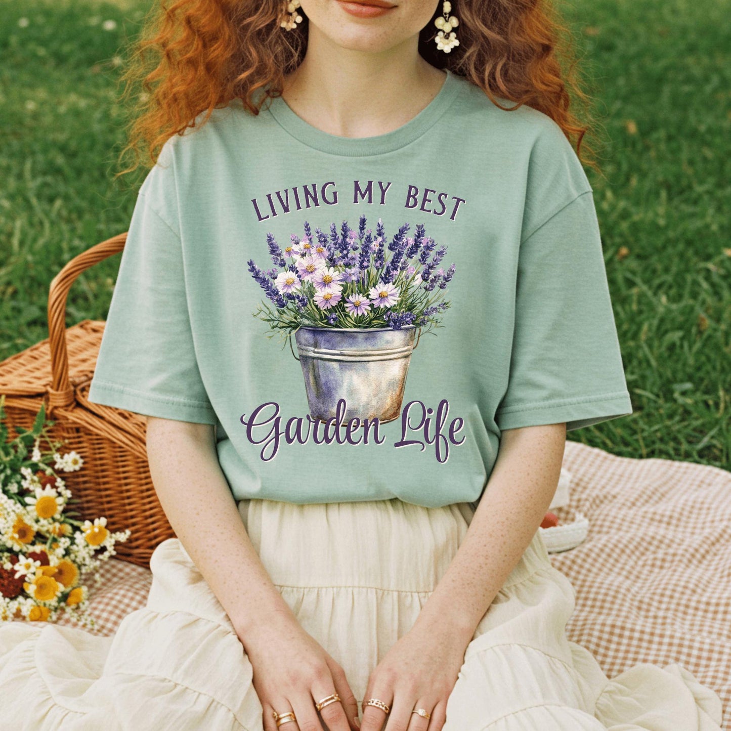 Wild Petal Threads T-Shirt Living My Best Garden Life T-Shirt