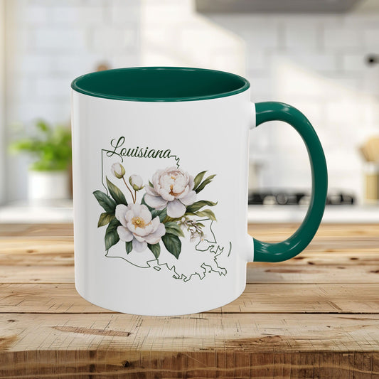 Louisiana State Flower Mug (11/15oz) - Magnolia