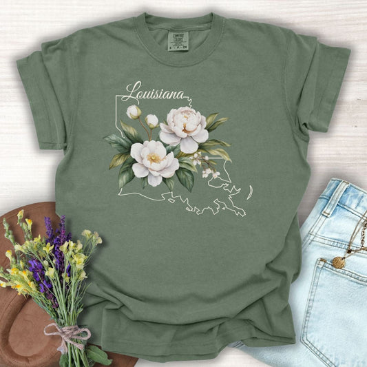 Louisiana State Flower T-Shirt — Magnolia