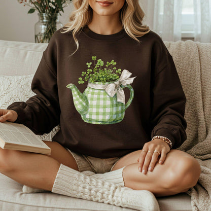 Lucky Clover Teapot Planter Sweatshirt
