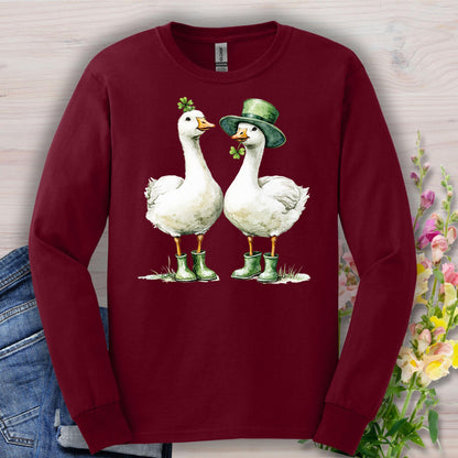 Lucky Geese St. Patrick's Day Long Sleeve Tee