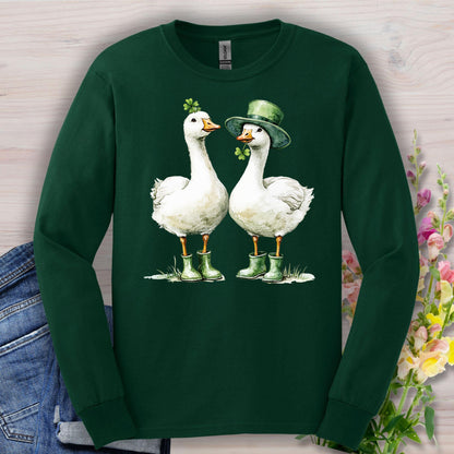 Lucky Geese St. Patrick's Day Long Sleeve Tee