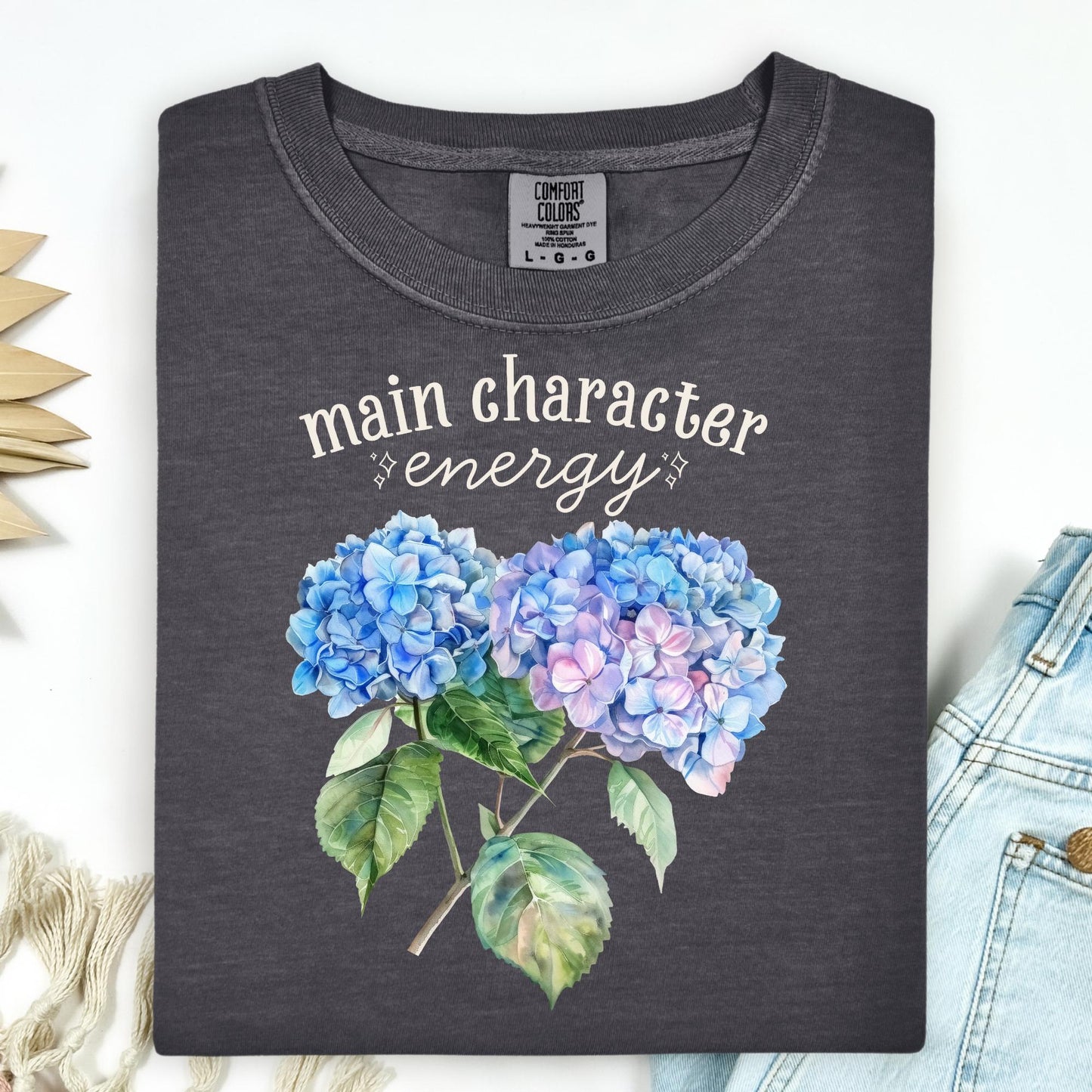 Main Character Energy Hydrangea T-Shirt