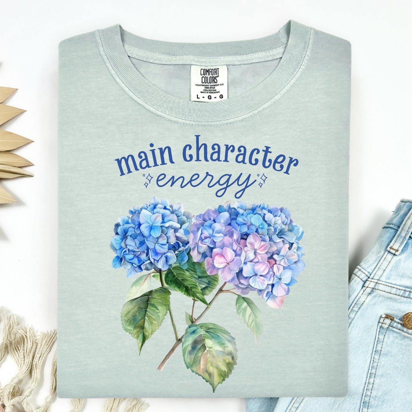 Main Character Energy Hydrangea T-Shirt