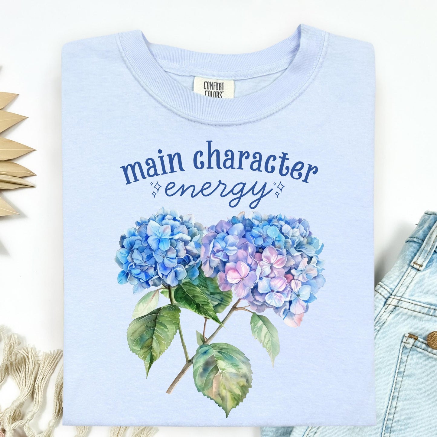 Main Character Energy Hydrangea T-Shirt